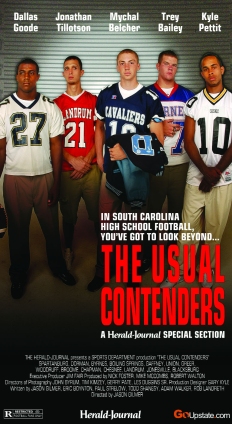 Cover from national award-winning football preview (2002).